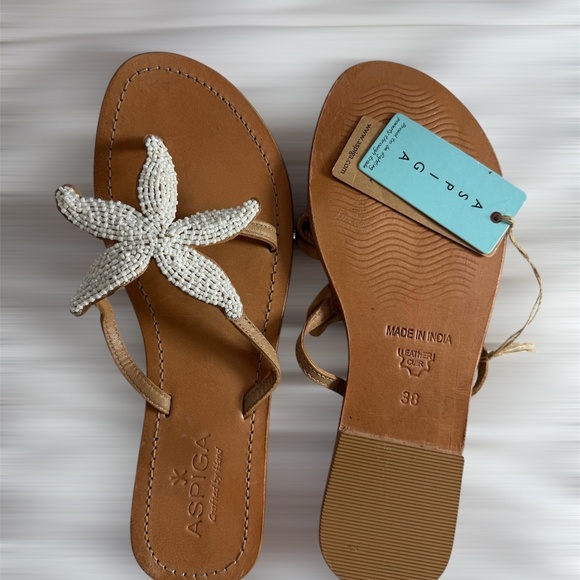 Aspiga sandal crafted by hand made in India , size 38 - Picture 3 of 6